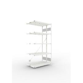 CLIP 150 Doppel-Anbauregal RAL 7035 Produktbild